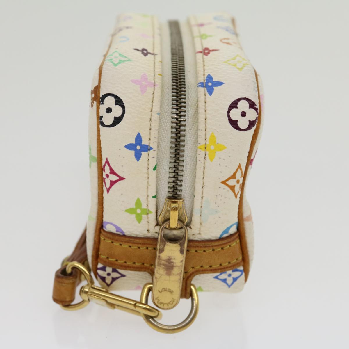 Louis Vuitton  Monogram Multicolor Trousse Wapity Pouch White M58033 Auth rh244