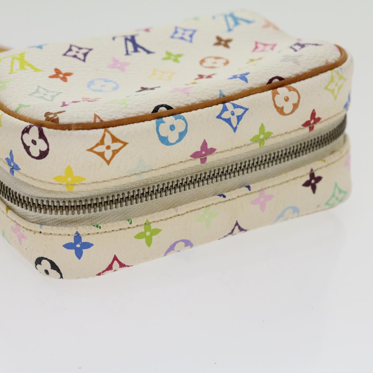 Louis Vuitton  Monogram Multicolor Trousse Wapity Pouch White M58033 Auth rh244