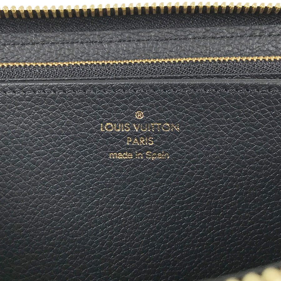 Louis Vuitton  Bicolor Monogram Emplant Zippy Wallet purse Zip Around