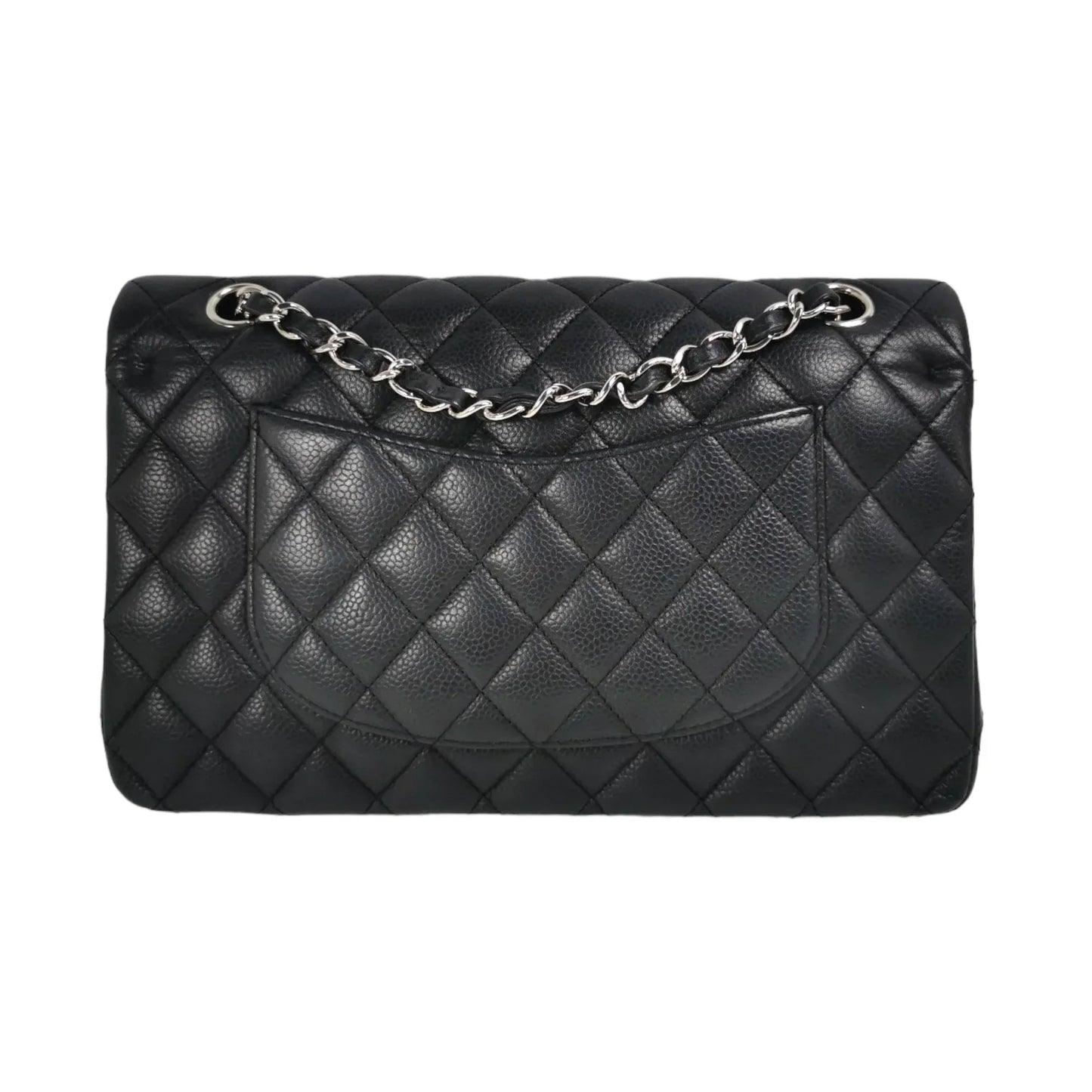 Chanel Classic Double Flap Medium Black Caviar Silver - first payment