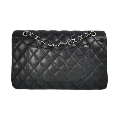 Chanel Classic Double Flap Medium Black Caviar Silver - first payment