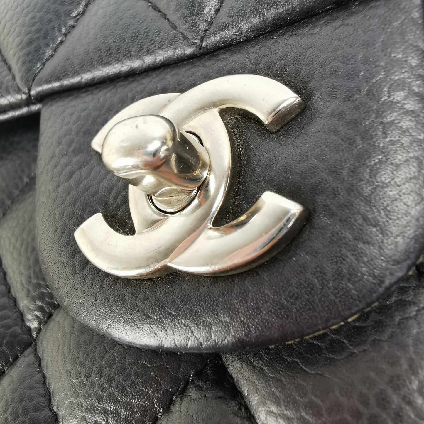 Chanel Classic Double Flap Medium Black Caviar Silver - first payment