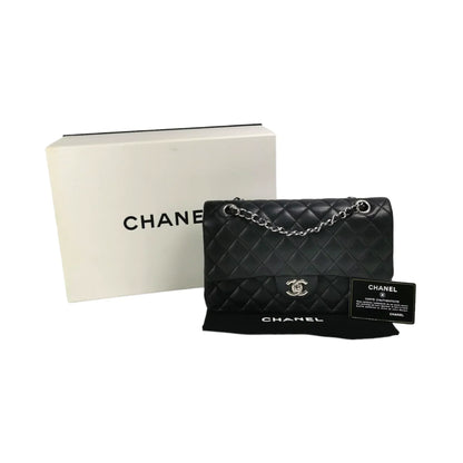 Chanel Classic Double Flap Medium Black Caviar Silver - first payment