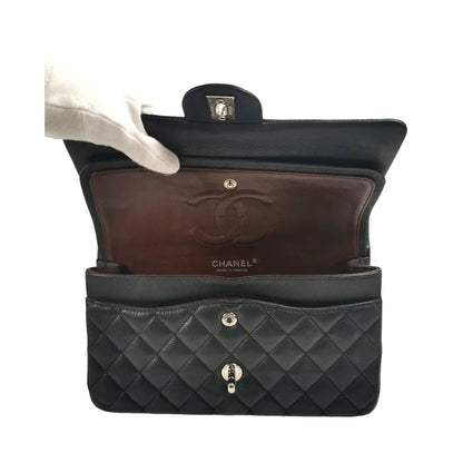 Chanel Classic Double Flap Medium Black Caviar Silver - first payment