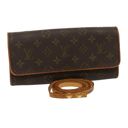 Louis Vuitton  Monogram Pochette Twin GM Shoulder Bag M51852 LV Auth ro350