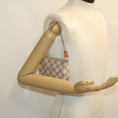 Louis Vuitton  Damier Azur Mini Pochette Accessoires Pouch N58010 LV Auth rz439