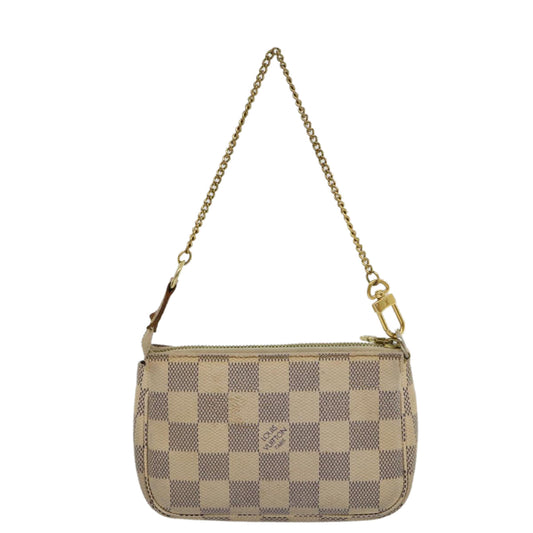 Louis Vuitton  Damier Azur Mini Pochette Accessoires Pouch N58010 LV Auth rz439