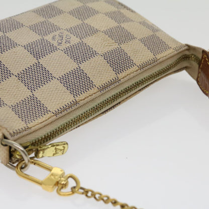 Louis Vuitton  Damier Azur Mini Pochette Accessoires Pouch N58010 LV Auth rz439