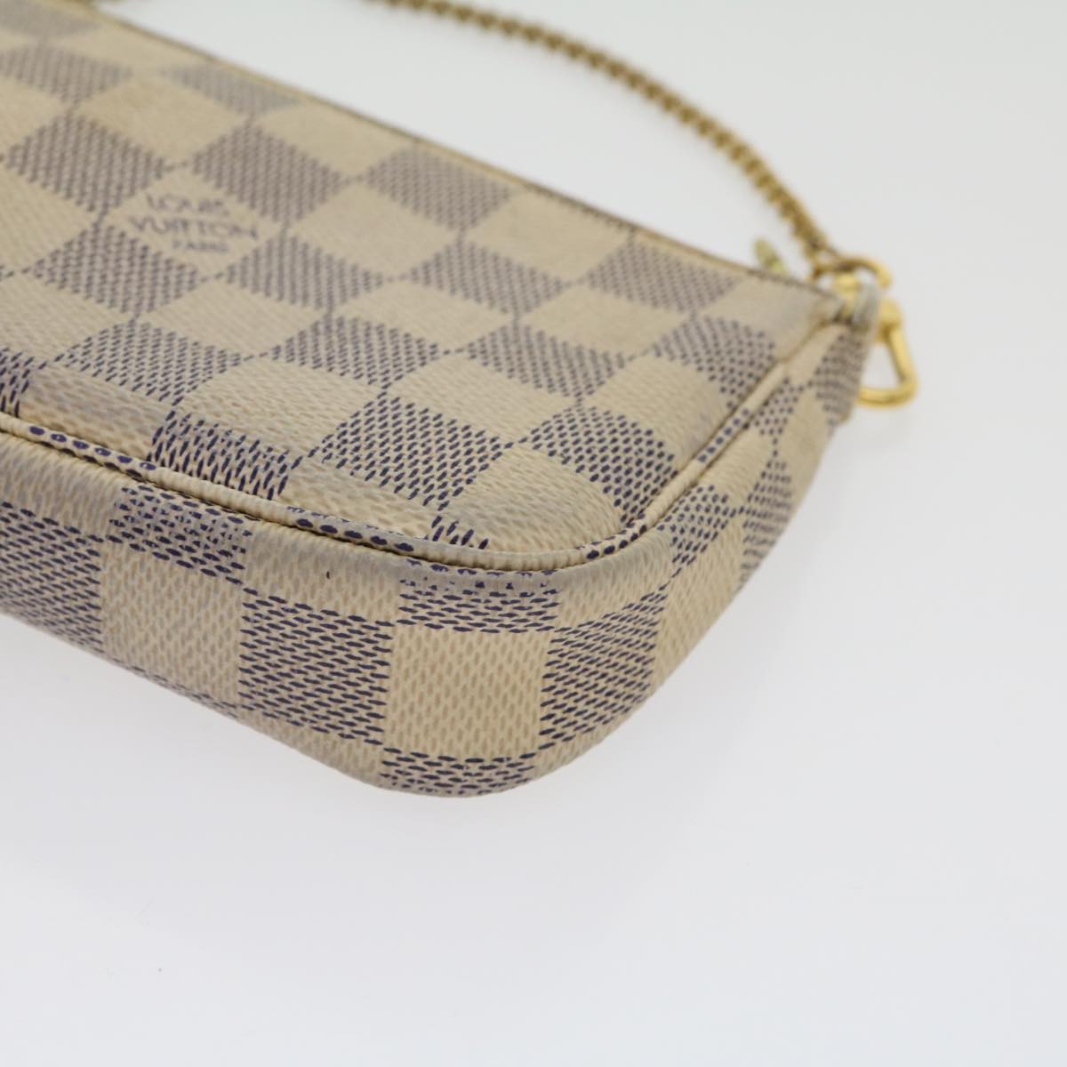 Louis Vuitton  Damier Azur Mini Pochette Accessoires Pouch N58010 LV Auth rz439