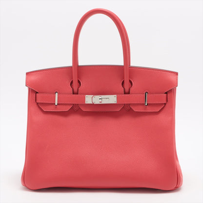 Hermes Birkin 30 Veau Epsom Bougainvillea Red Pink Palladium