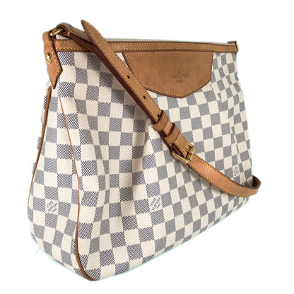 Louis Vuitton  Damier Azul Siracusa MM N41112 Shoulder Bag