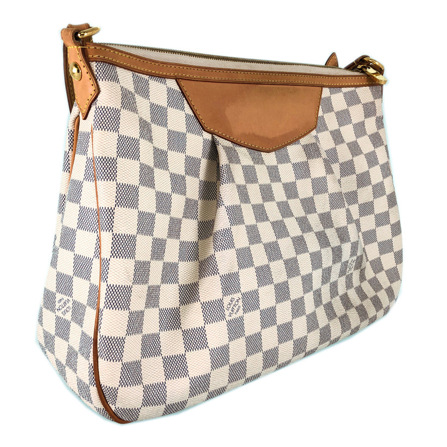 Louis Vuitton  Damier Azul Siracusa MM N41112 Shoulder Bag