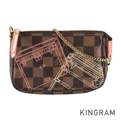 Louis Vuitton  Damier Ebene Mini Pochette Accessoires N41433 Pouch