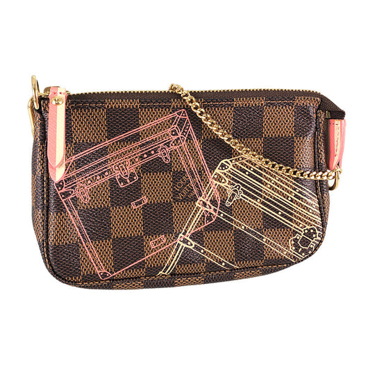 Louis Vuitton  Damier Ebene Mini Pochette Accessoires N41433 Pouch