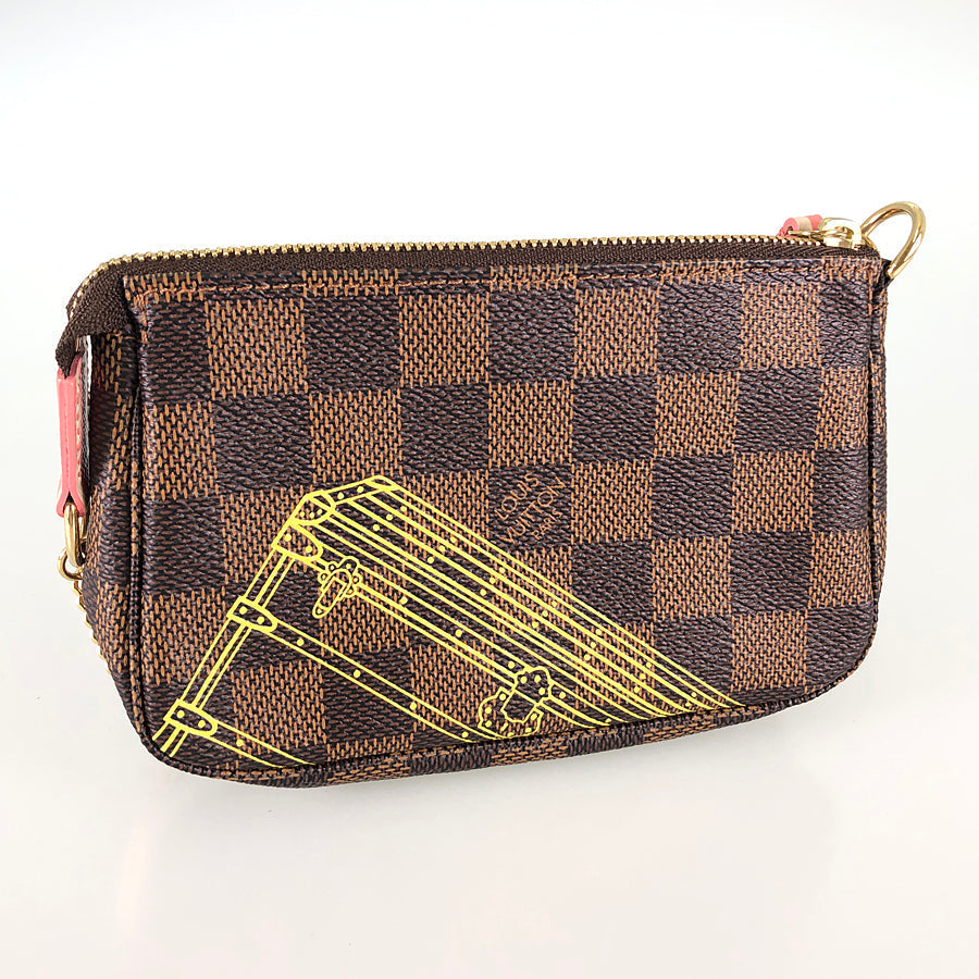 Louis Vuitton  Damier Ebene Mini Pochette Accessoires N41433 Pouch