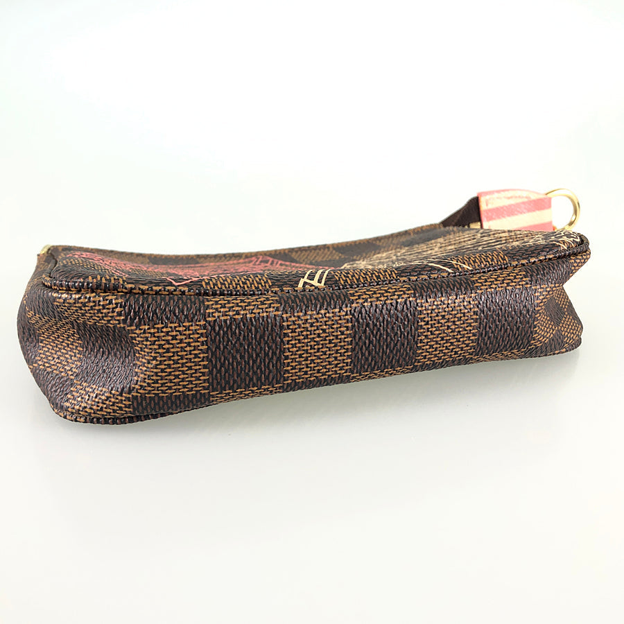 Louis Vuitton  Damier Ebene Mini Pochette Accessoires N41433 Pouch