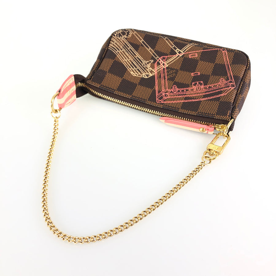 Louis Vuitton  Damier Ebene Mini Pochette Accessoires N41433 Pouch