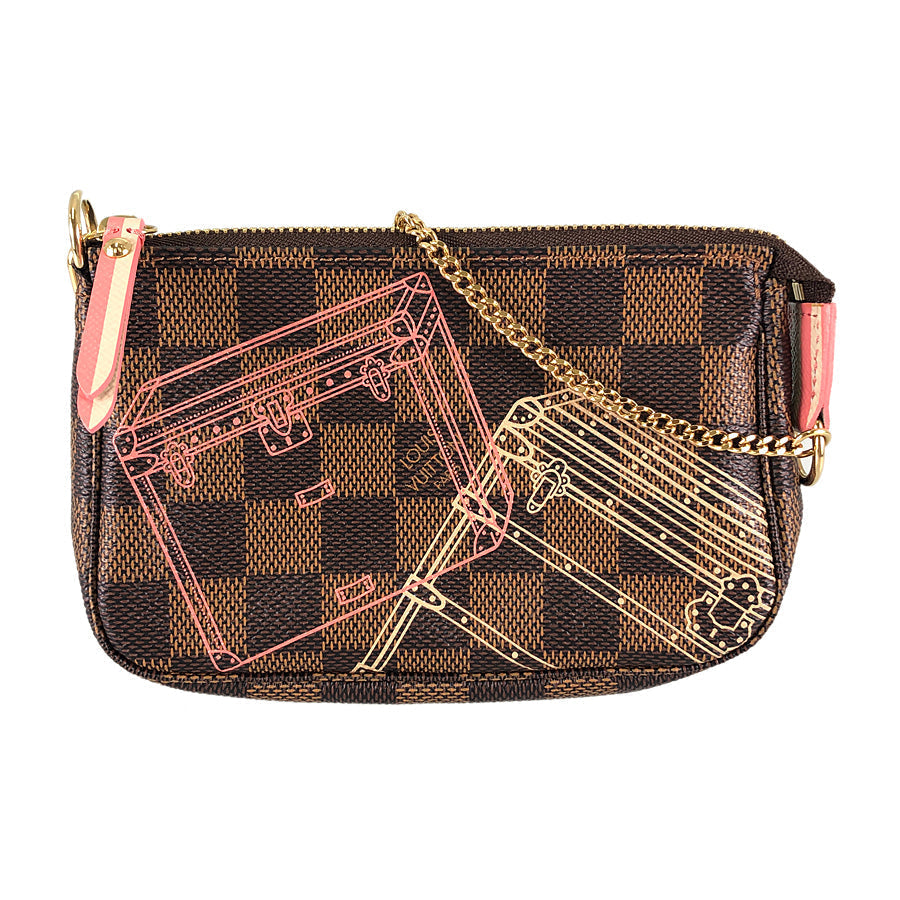 Louis Vuitton  Damier Ebene Mini Pochette Accessoires N41433 Pouch