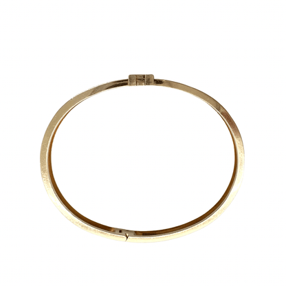 Louis Vuitton 18K Gold Bangle Empreinte LV Sz M