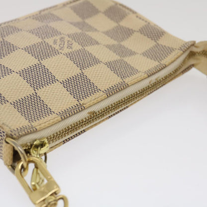 Louis Vuitton  Damier Azur Mini Pochette Accessoires Pouch N58010 LV Auth 35103