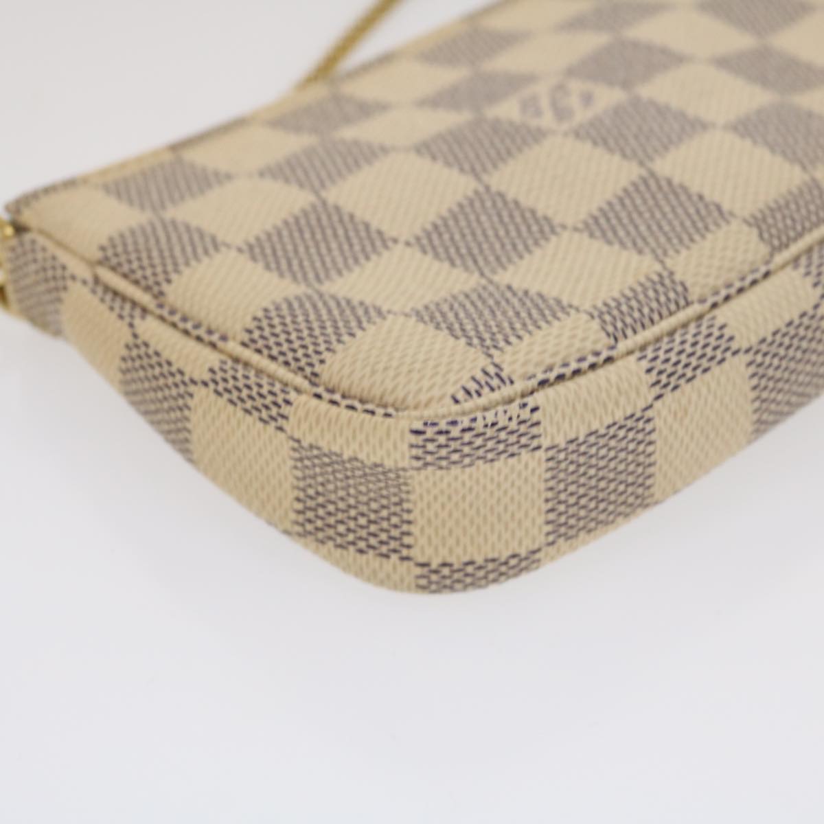 Louis Vuitton  Damier Azur Mini Pochette Accessoires Pouch N58010 LV Auth 35103