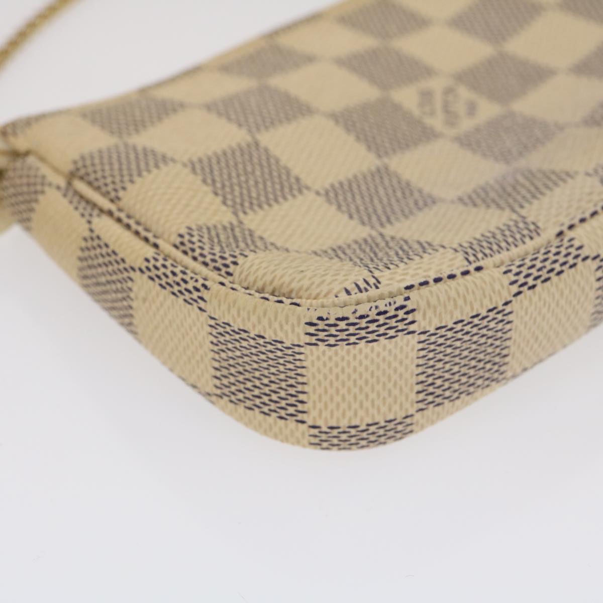 Louis Vuitton  Damier Azur Mini Pochette Accessoires Pouch N58010 LV Auth 35103