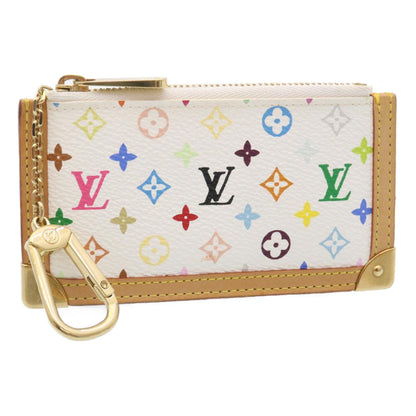 Louis Vuitton  Monogram Multicolor Pochette Cles Coin Purse White M92655 am443b