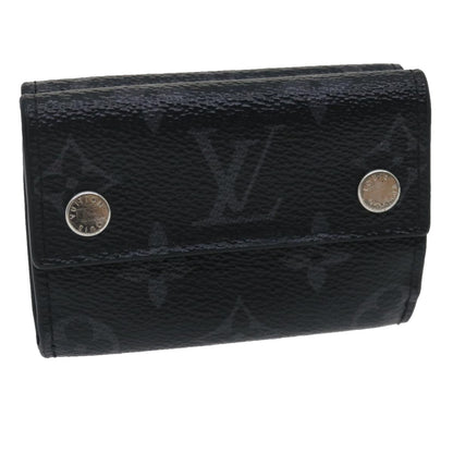 Louis Vuitton  Monogram Eclipse Discovery compact wallet Wallet M67630 Auth tp320