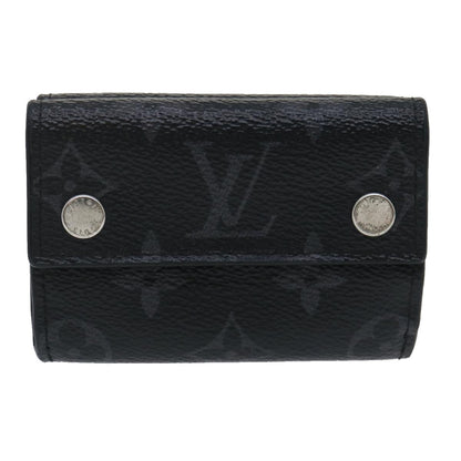 Louis Vuitton  Monogram Eclipse Discovery compact wallet Wallet M67630 Auth tp320