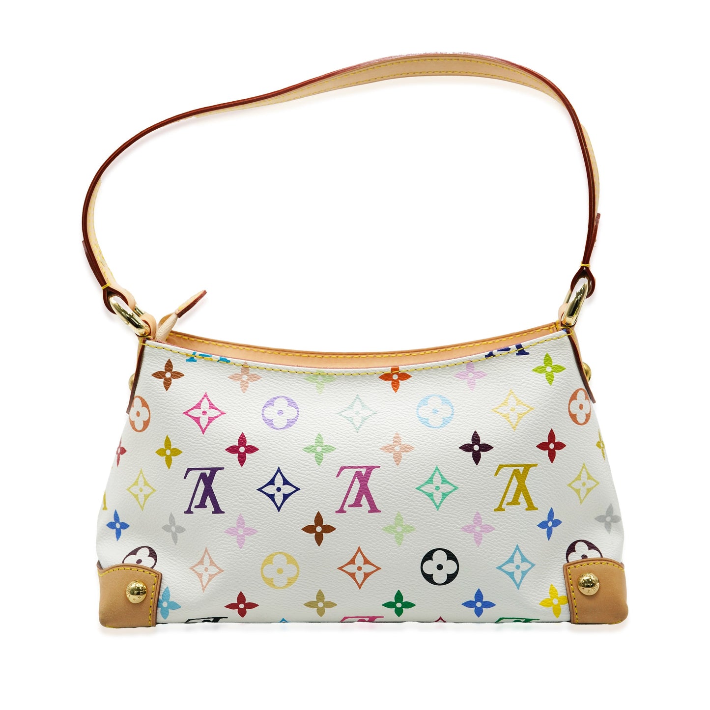 White Multicolor Monogram Canvas Eliza