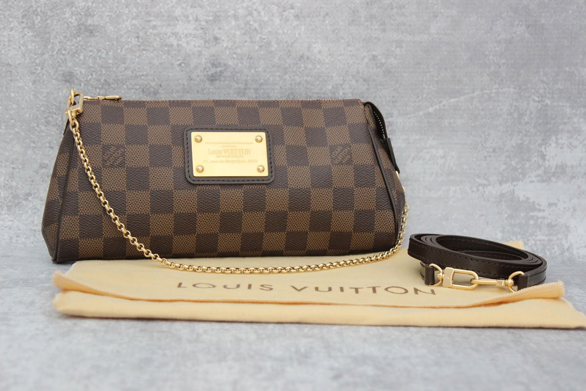 Louis Vuitton Eva Clutch Damier Ebene Canvas