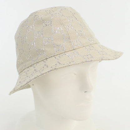 GUCCI 631951 3HK74 Bucket hat GG lame Other hats wool beige Women