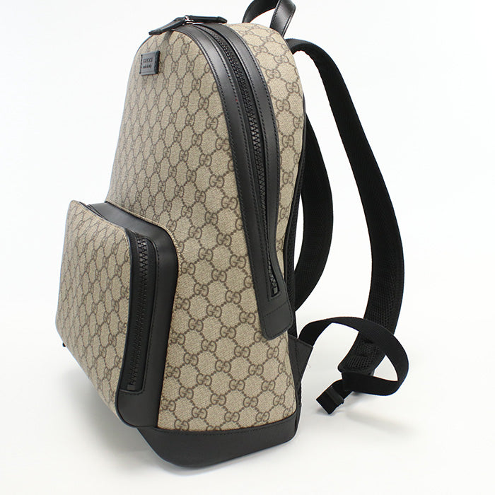 GUCCI 406370 Backpack GG Supreme canvas Backpack PVC beige