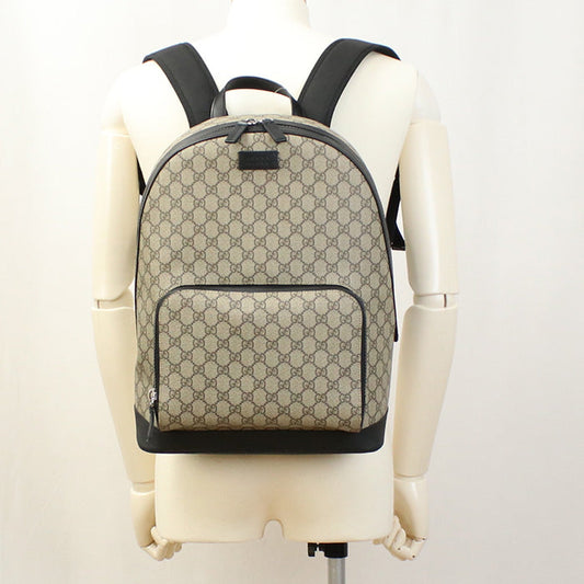 GUCCI 406370 Backpack GG Supreme canvas Backpack PVC beige