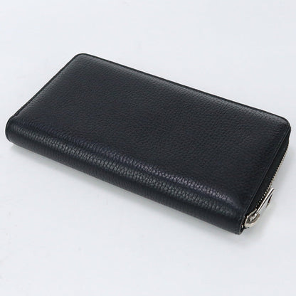 GUCCI 473928 1000 Long Wallet Dorian Zip around wallet leather mens()