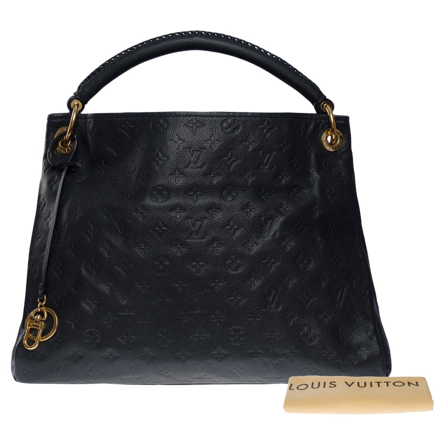 Louis Vuitton  Artsy MM Hobo Bag in dark blue monogram calfskin leather, GHW